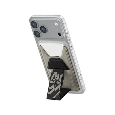 SkinArma Kado Aegis Wallet Mag-Charge Card Holder With Grip Stand - Grey